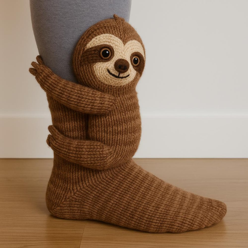 Cozy Animal Knit Socks
