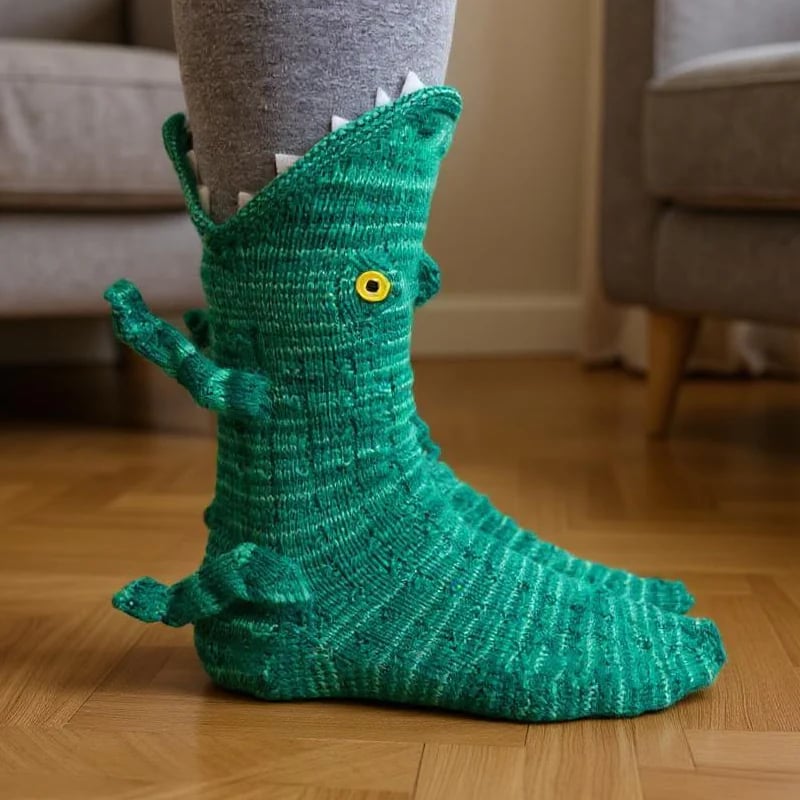 Cozy Animal Knit Socks