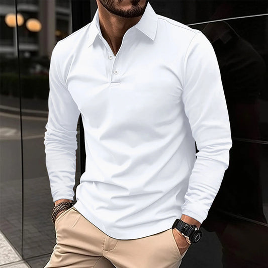 Ethan™ | Casual Long-Sleeved Polo – Buy 1 Get 1 FREE