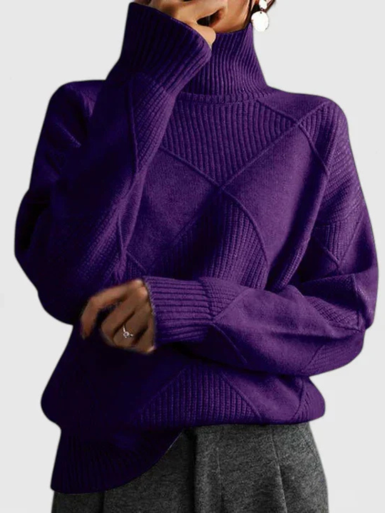 Tiffany | Geometric Knit Sweater