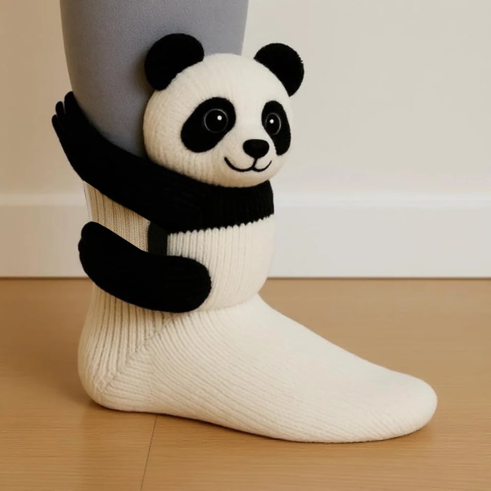 Cozy Animal Knit Socks