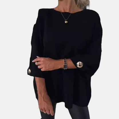 Elsinara | Long Sleeve Button Top